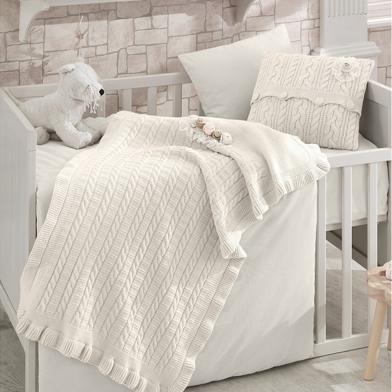 Greyleigh Baby Kids Glenna 6 Piece Organic Crib Bedding Set